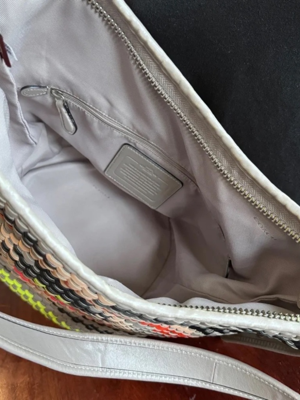 Coach Dreamweaver Mini Duffel Bag in Grey/Multicolor - Picture 5 of 9